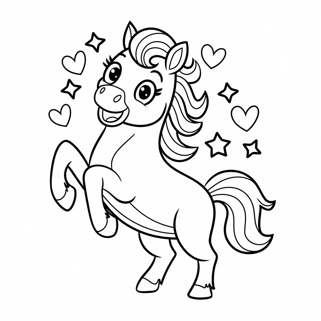 coloriages de chevals