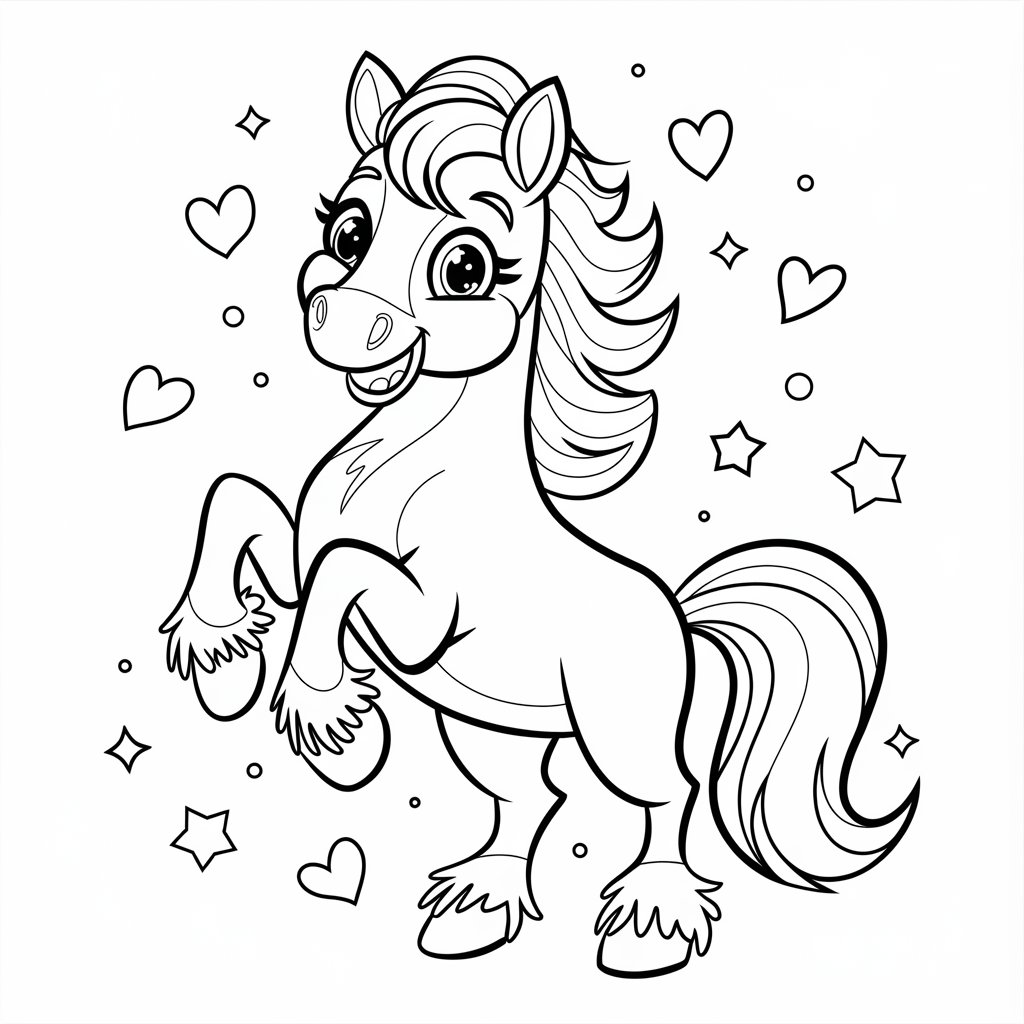 coloriage chevale