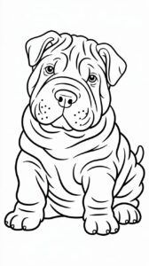 puppy kleurplaat hond