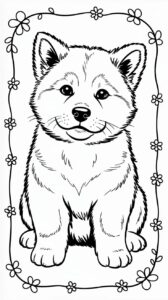 puppy tekenen schattig