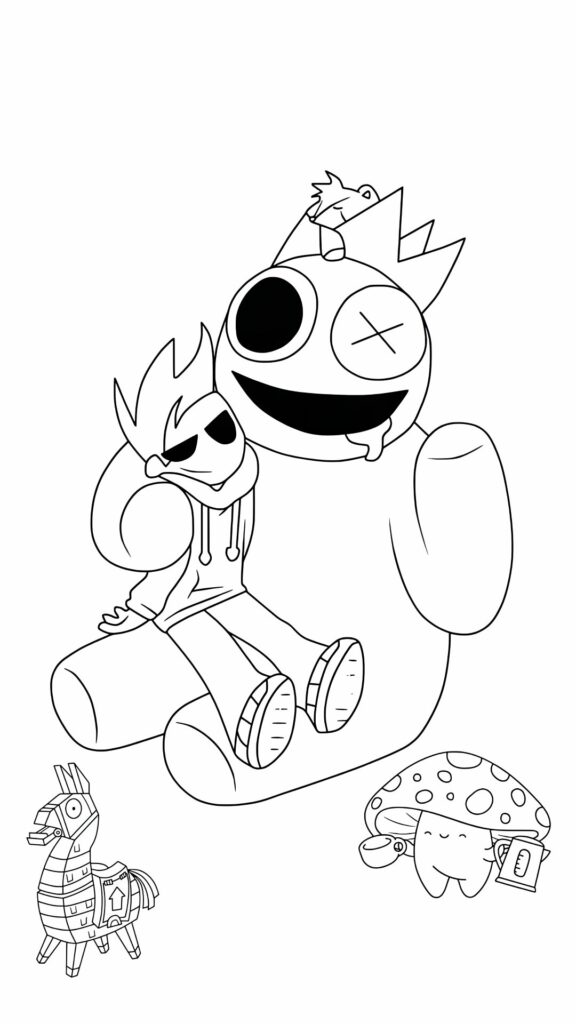 rainbow friends chapter 2 coloring pages