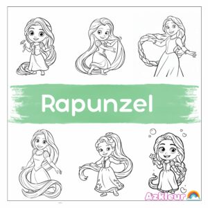 Rapunzel ausmalbild