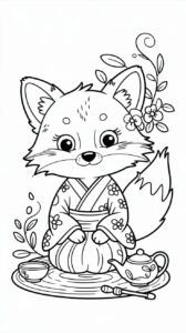 tekening vos