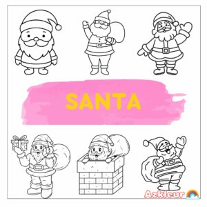 Babbo Natale da Colorare