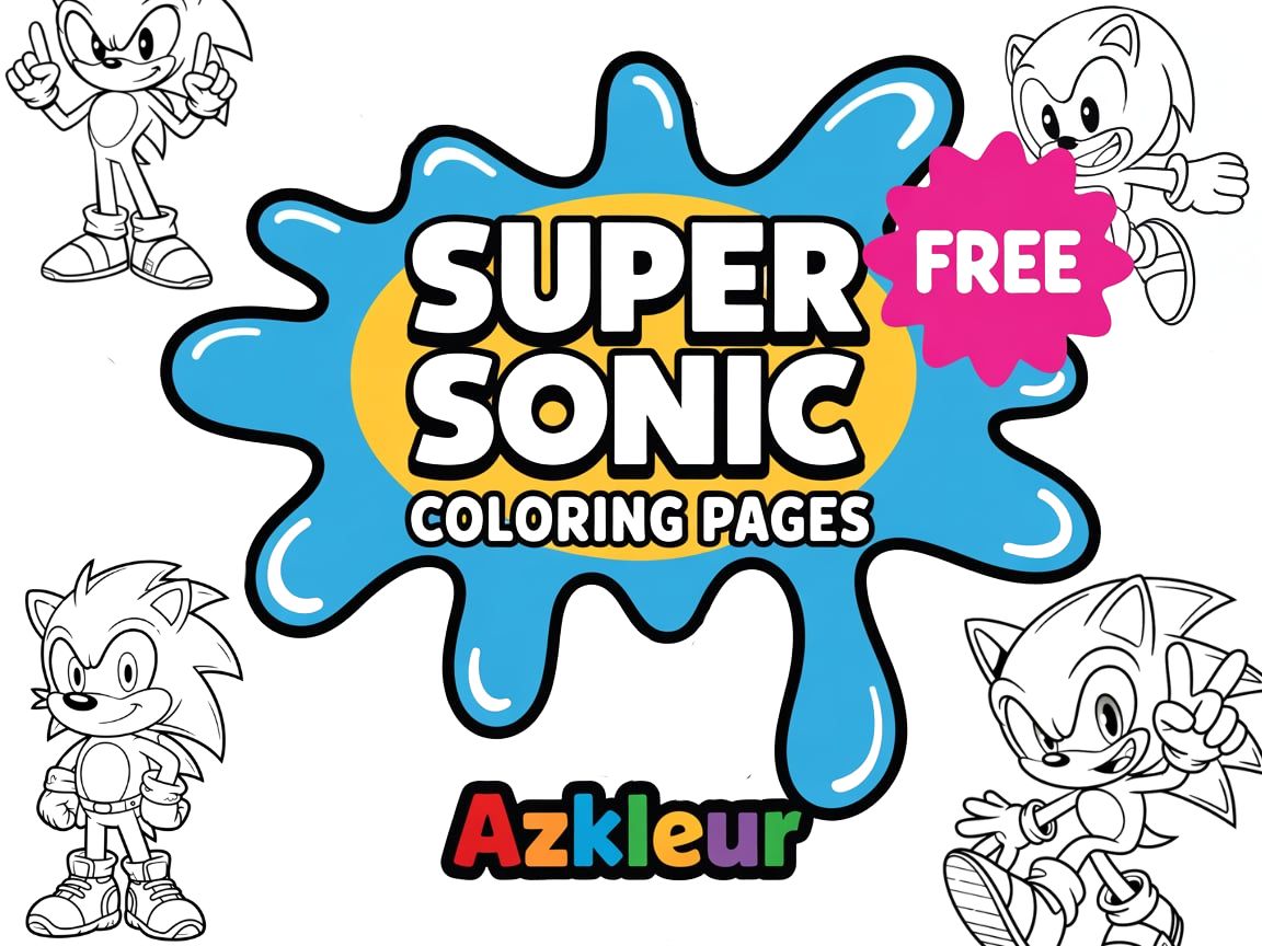 sonic coloring pages ft