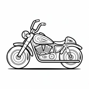 imprimer coloriage moto