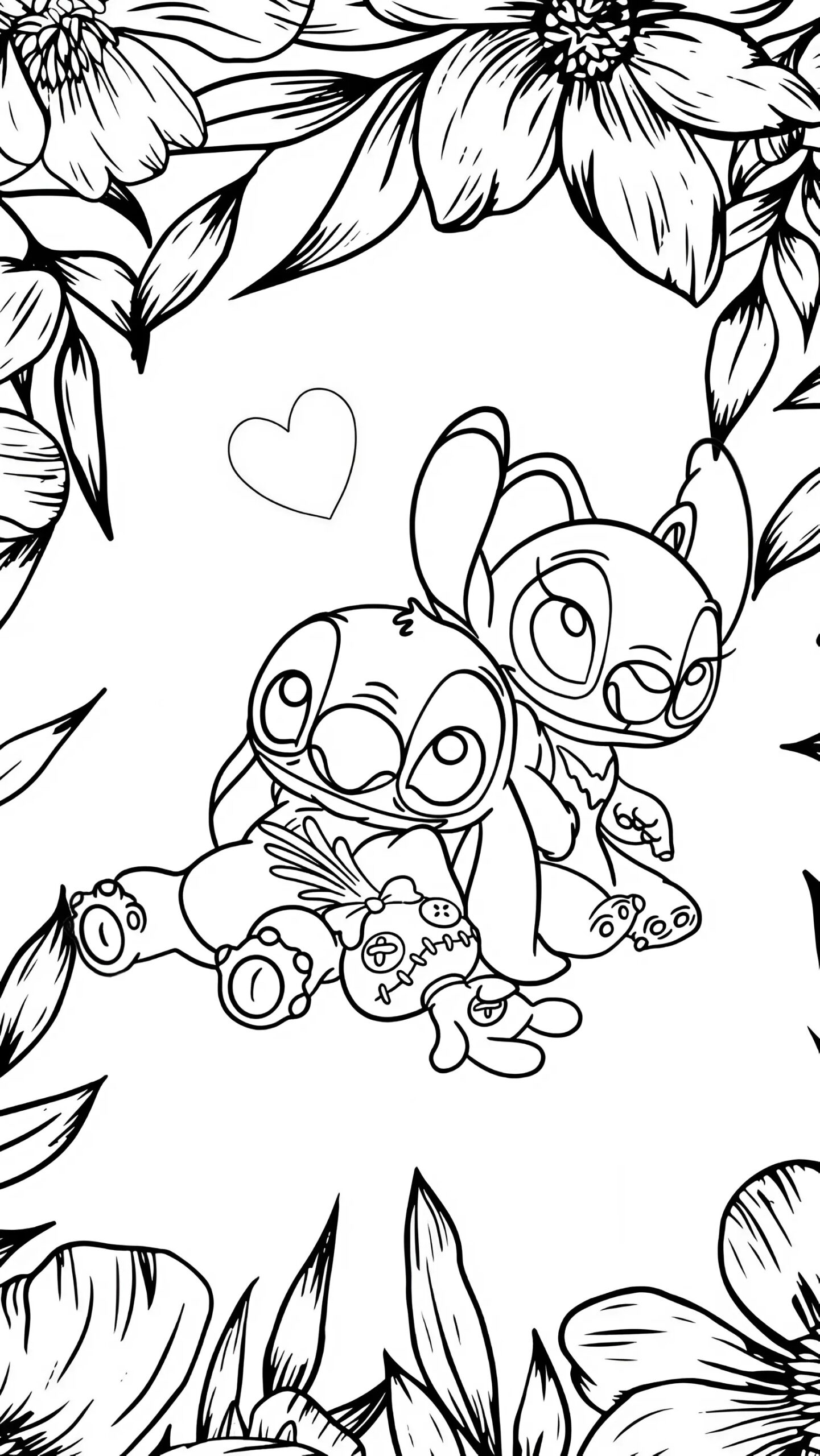 Stitch E Angel Disegno Da Colorare AZkleur Stitch E Angel Disegno Da Colorare AZkleur