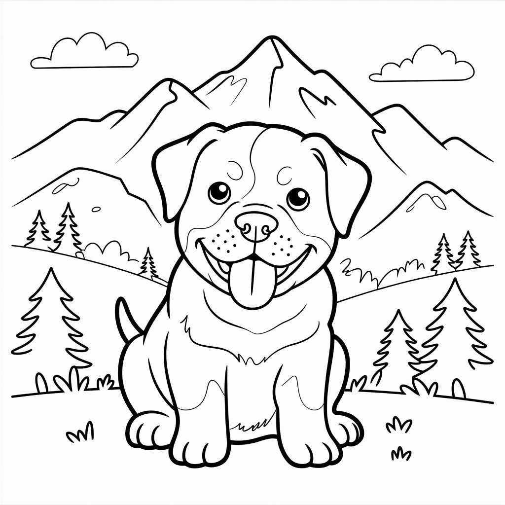 tekening puppy