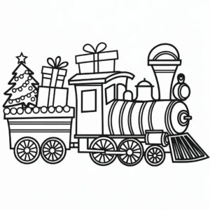 train printable coloring pages