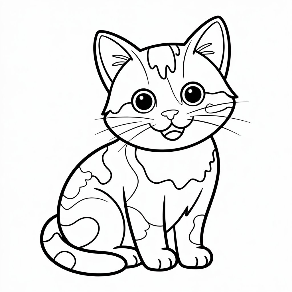 baby katzen ausmalbild