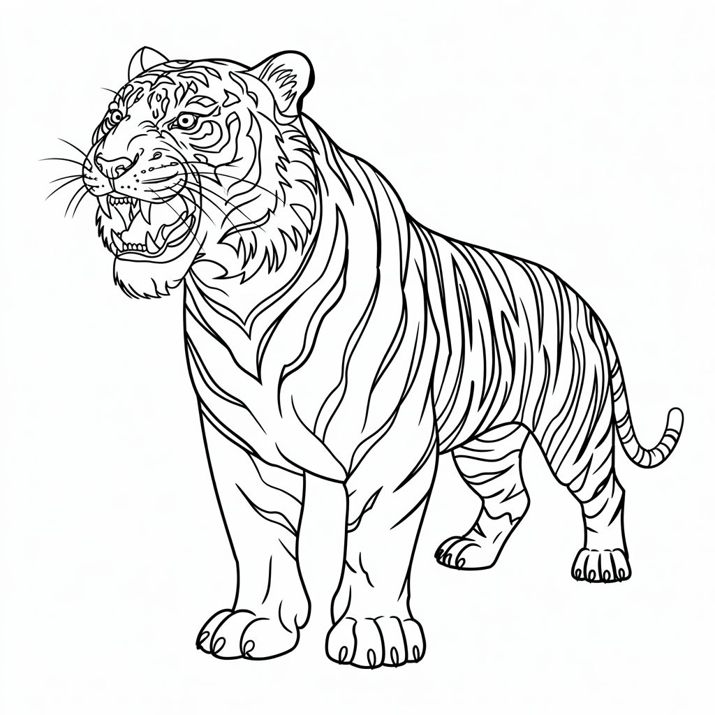 disegni di una tigre