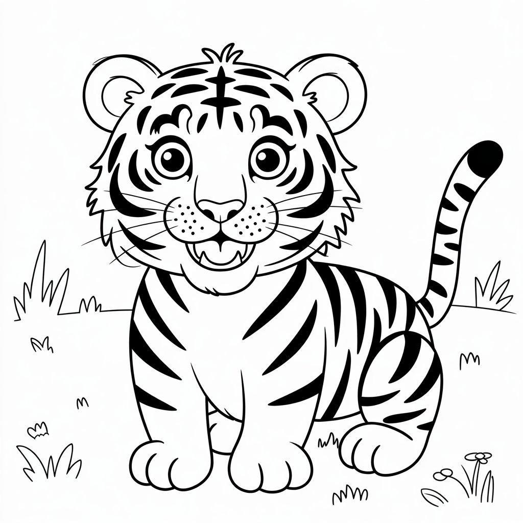 disegni di tigre