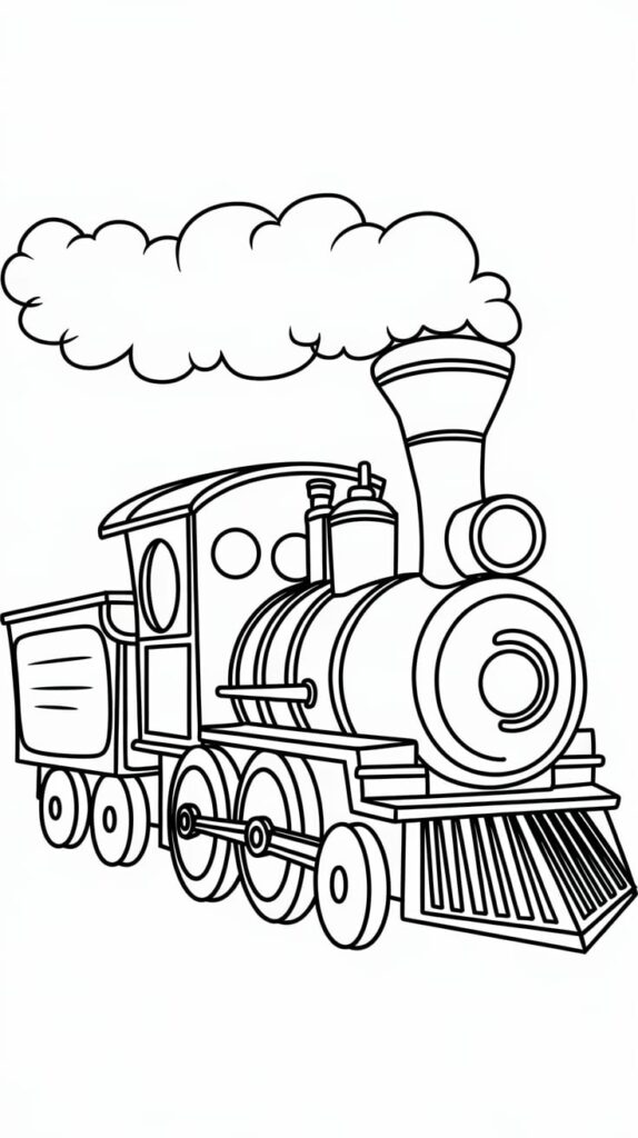 coloring pages for trains