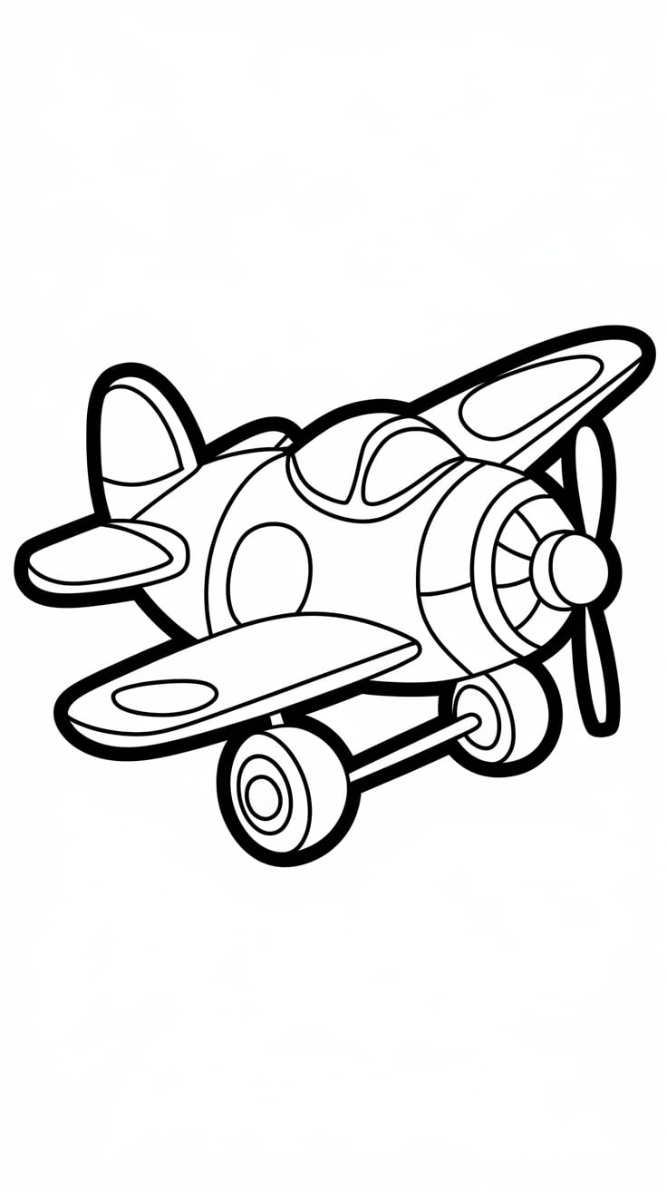 desenhos para colorir de avião