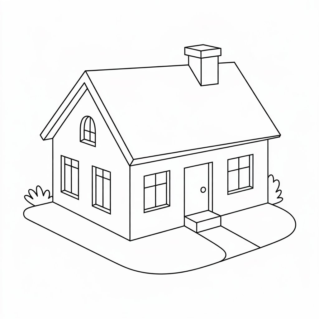 3d huis tekenen makkelijk