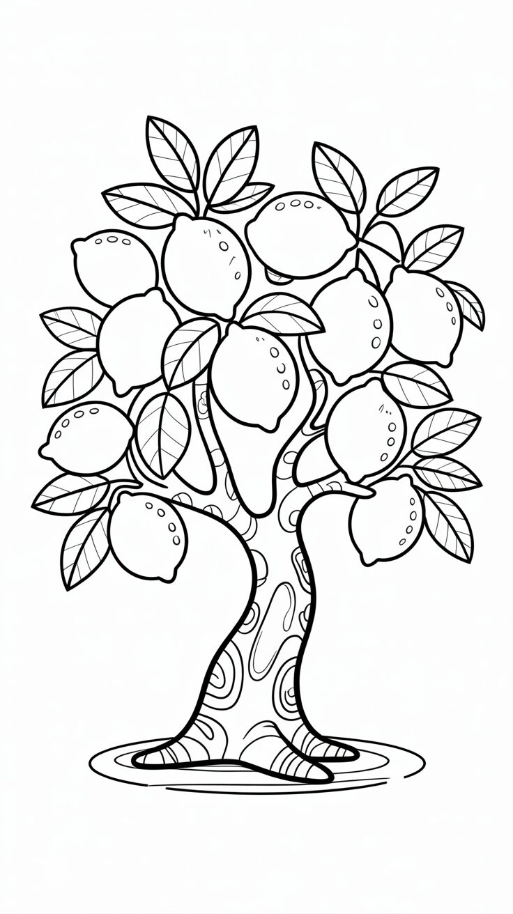 Citroenboom vol sappige citroenen