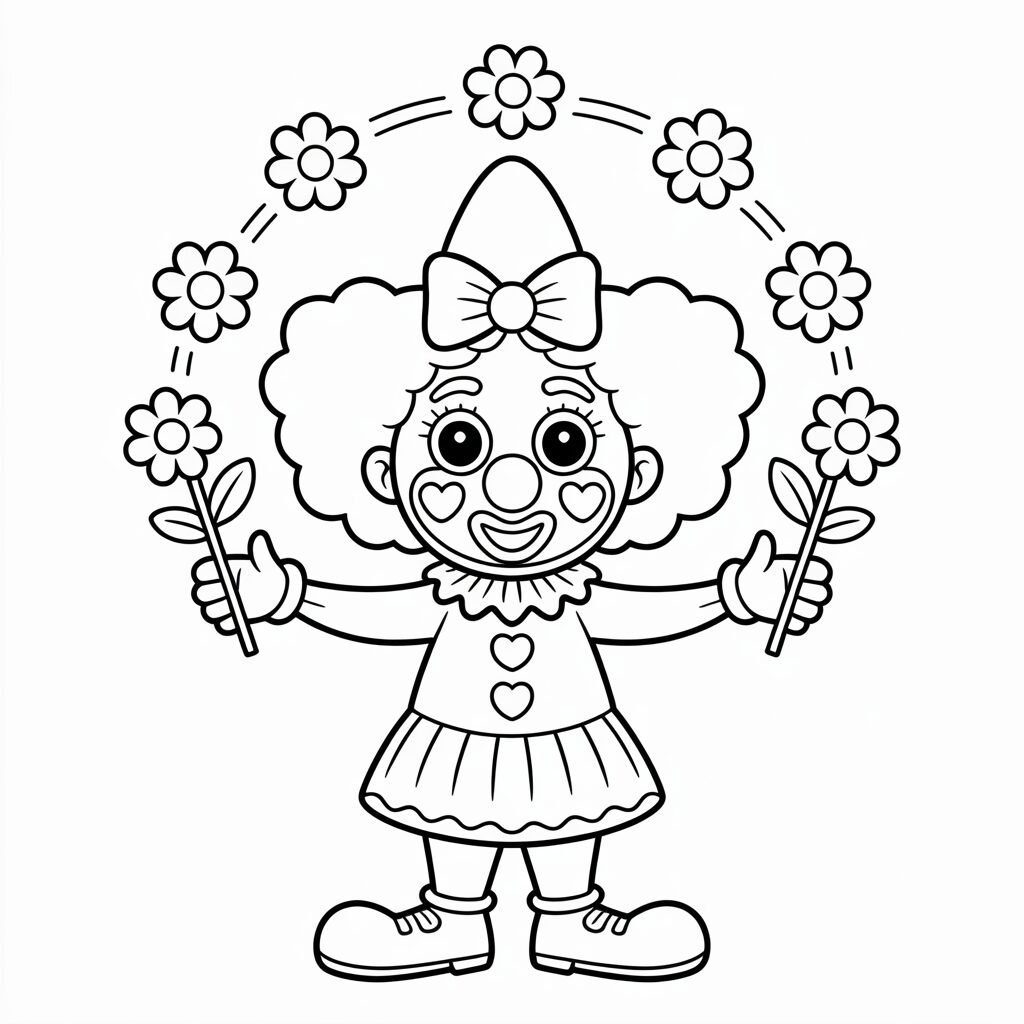 Clown femminili colorarre