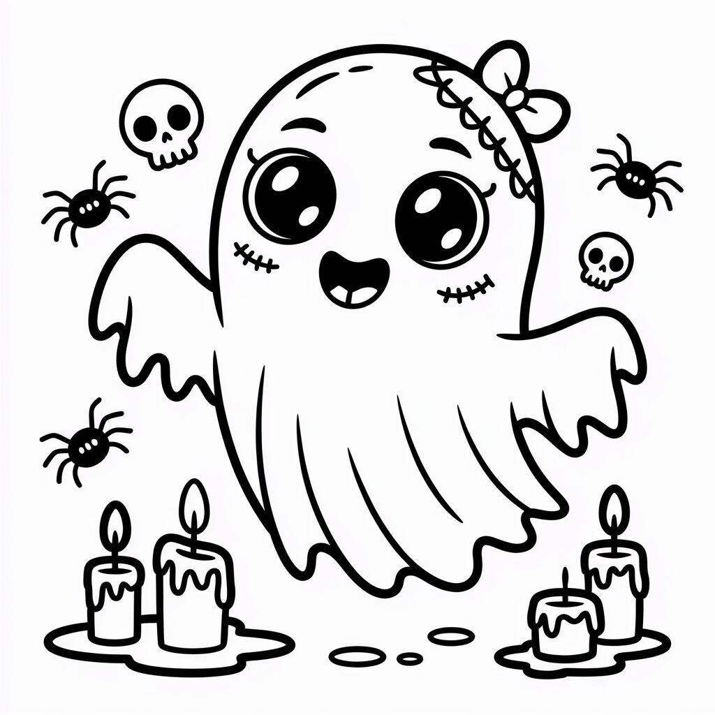 Lief spookje kleurplaat downloaden PDF