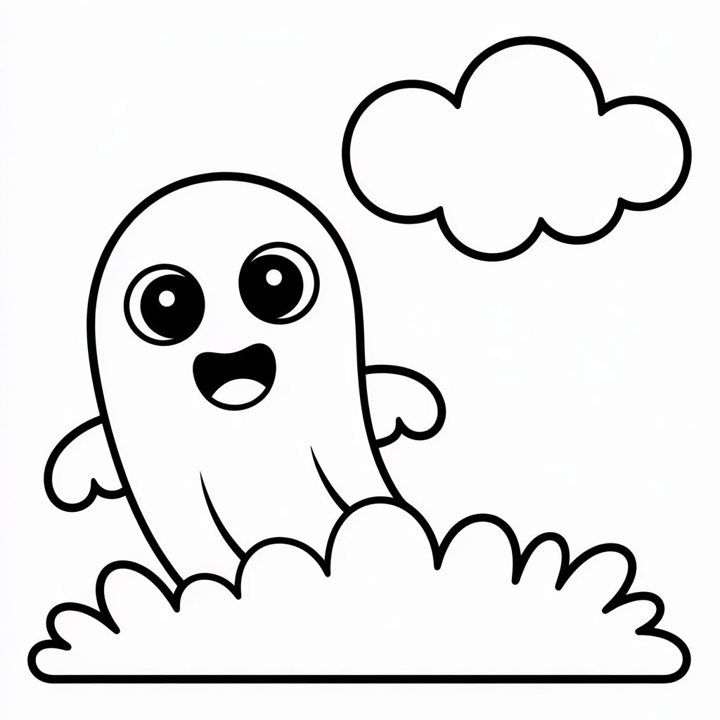 Lief spookje om te printen