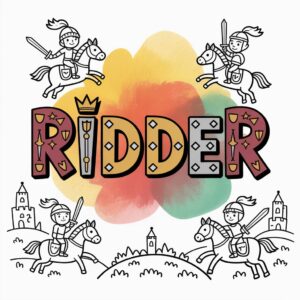 Kleurplaat Ridder