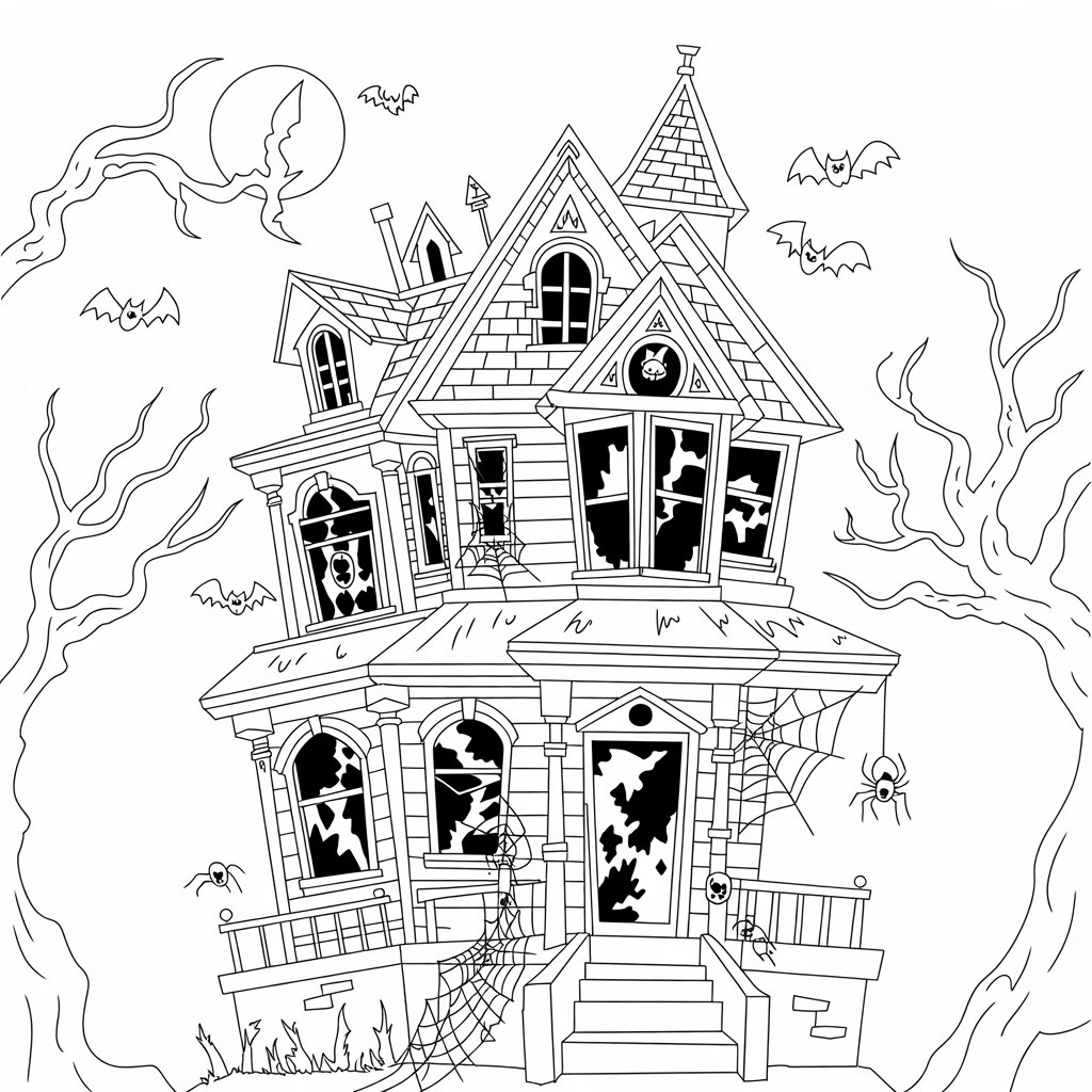 desenhos de casas para colorir e imprimir