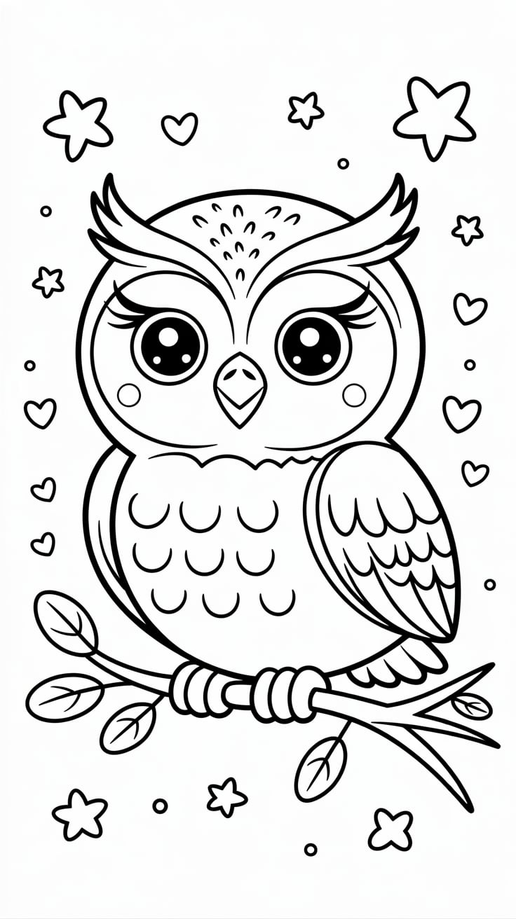 printable coloring pages of owls