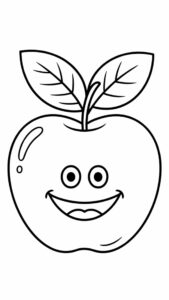 tekening van een appel