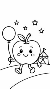 appel tekening