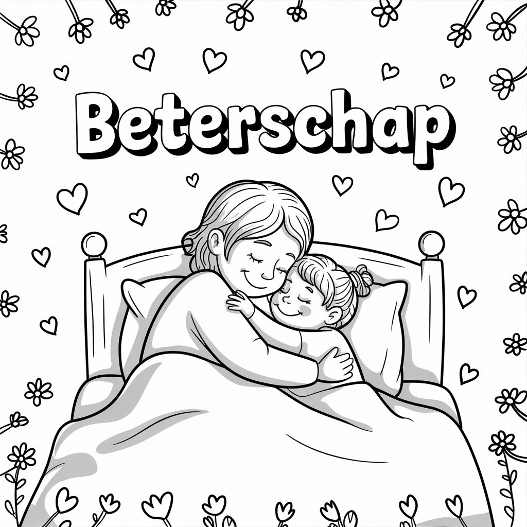 beterschap mama kleurplaat