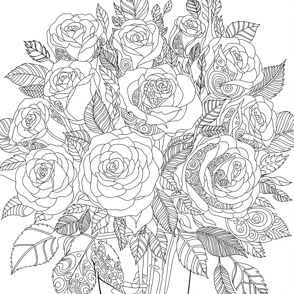 bloemen kleurplaten voor volwassenen