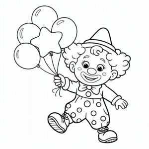 clown pictures to color