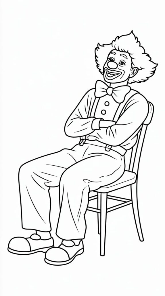clown da colorare e stampare