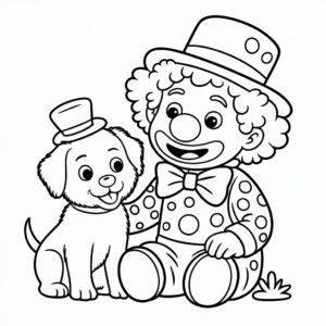 clown disegno facile