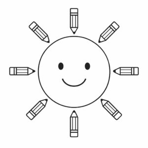 disegni di sole da colorare