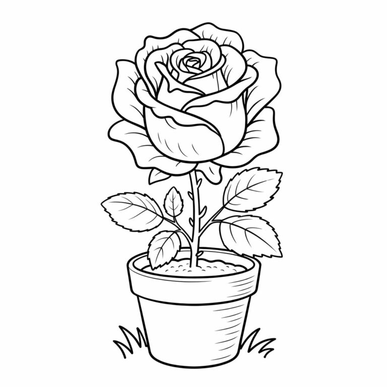 coloriage fleurs roses - AZkleur