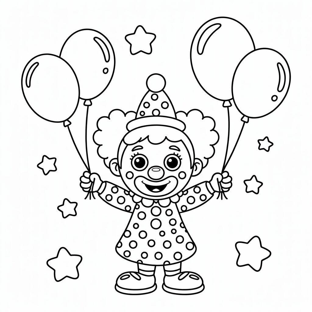 colorare Clown femminili