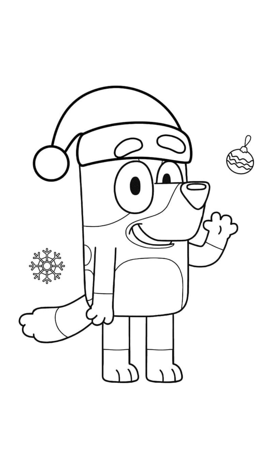 bluey kleurplaten makkelijk