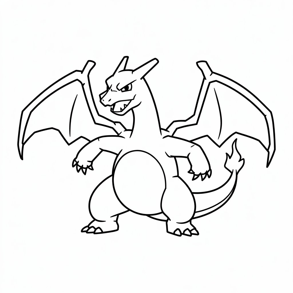 charizard kleurplaat
