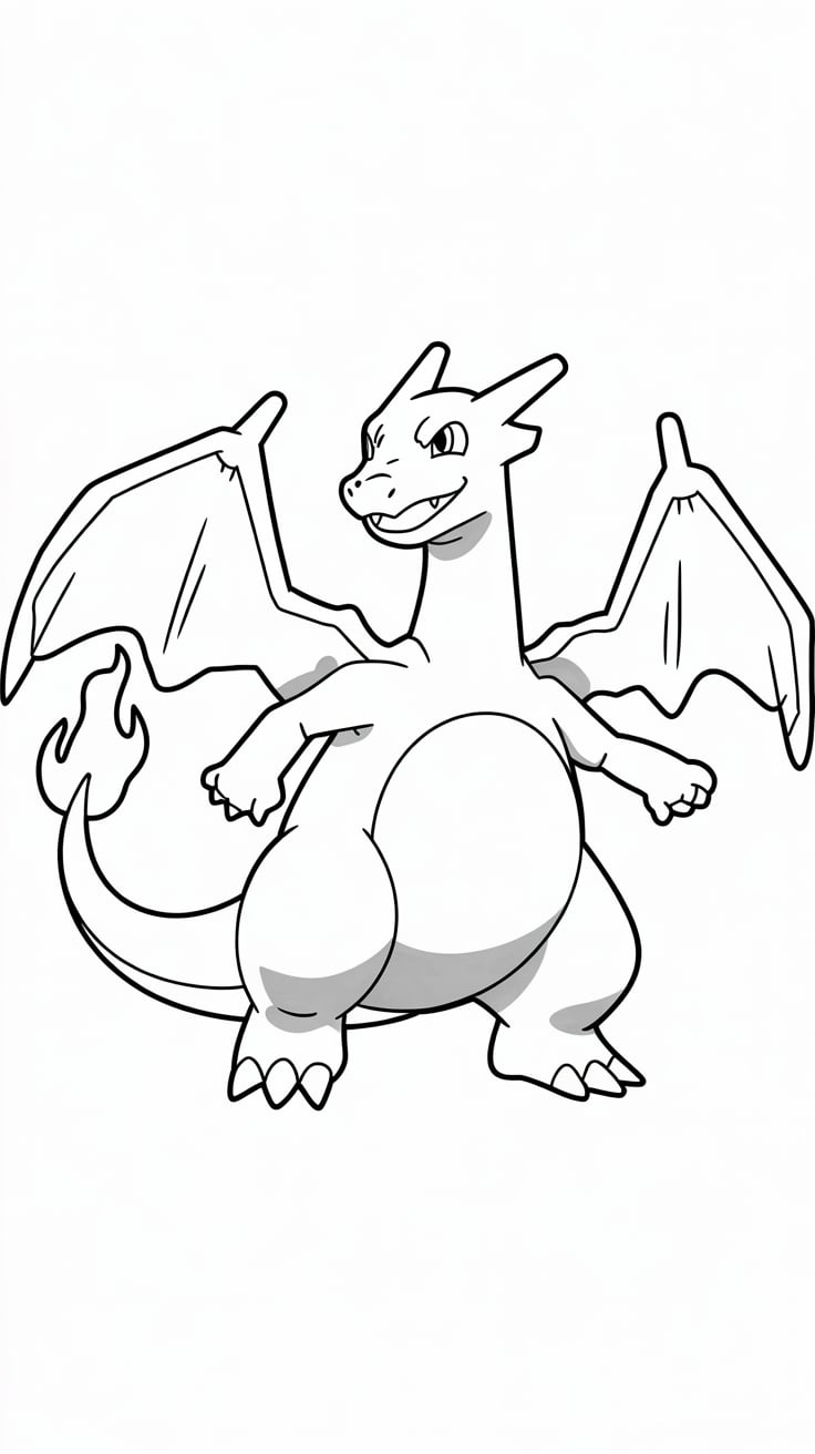 charizard tekening