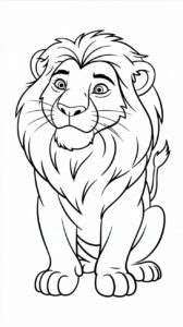 kleurplaten van lion king