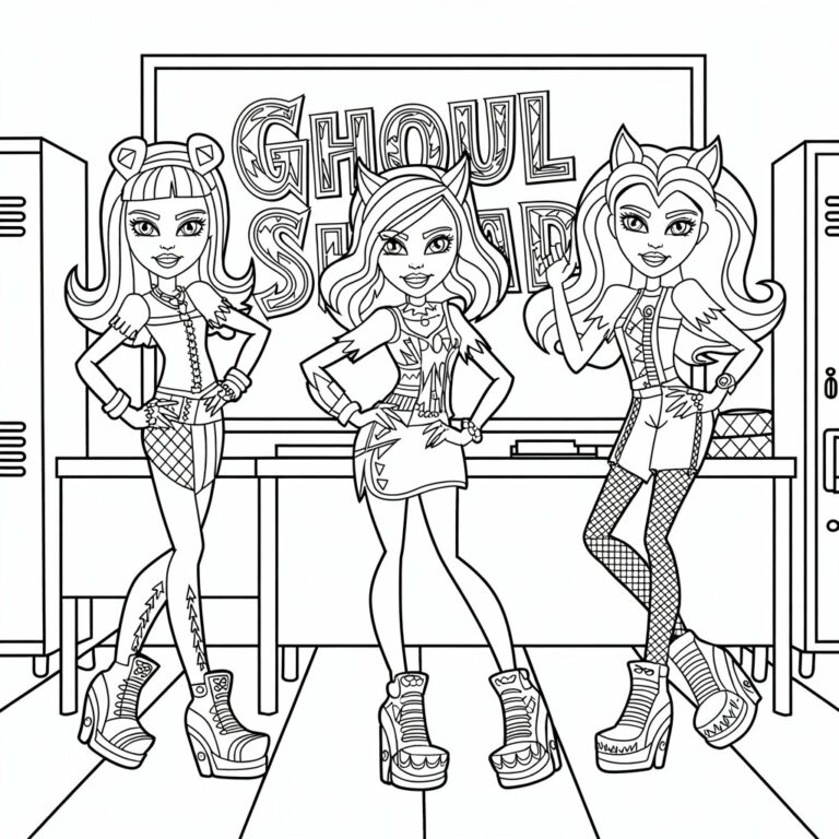 monster high tekenen - AZkleur