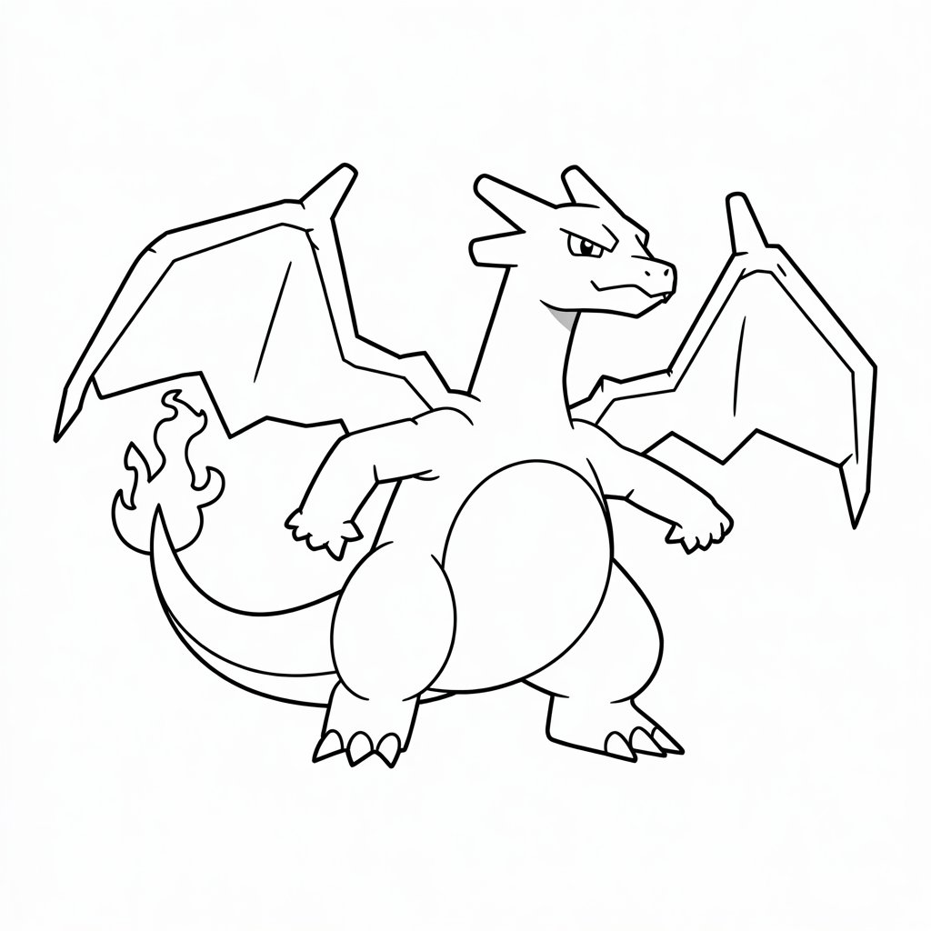 charizard kleurplaten