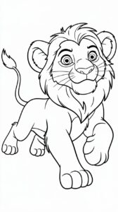 gratis kleurplaten lion king