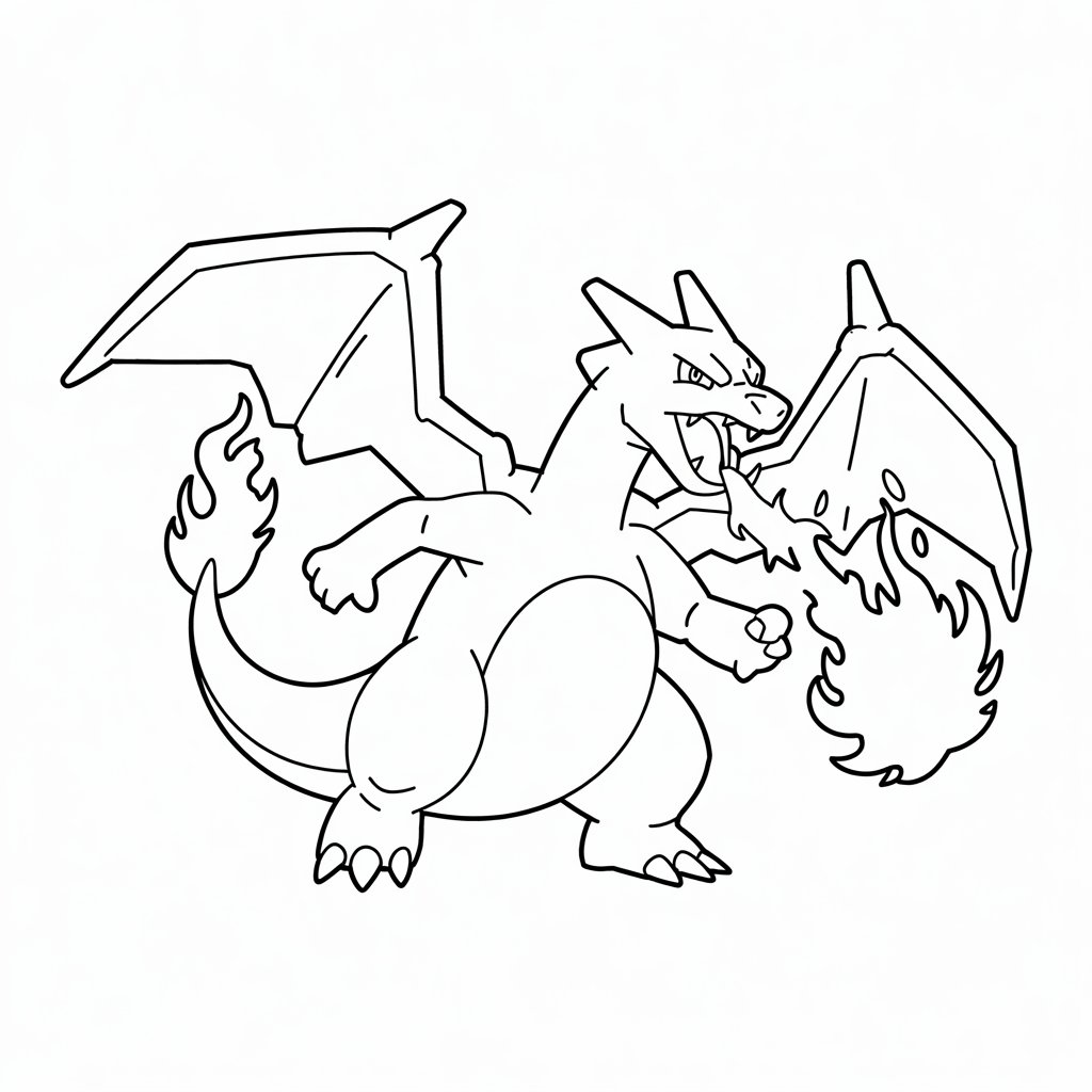 pokemon kleurplaat charizard vmax