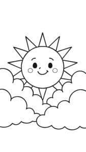 disegni da colorare il sole