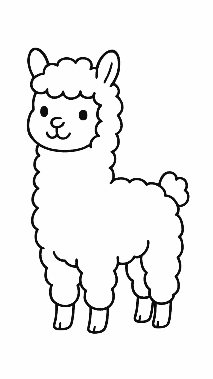 Free Printable Cute Animal Coloring Pages – 20 Coloring Pages PDF Download