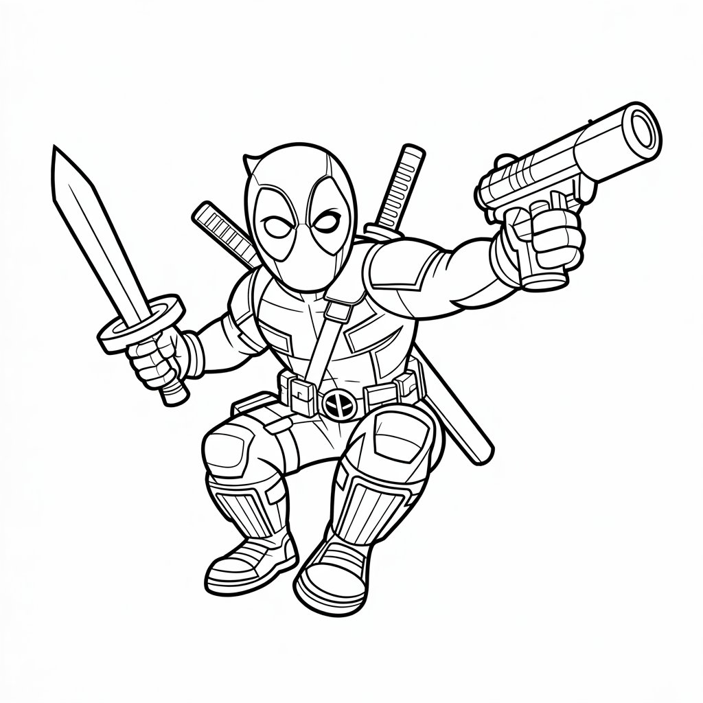 deadpool tekening