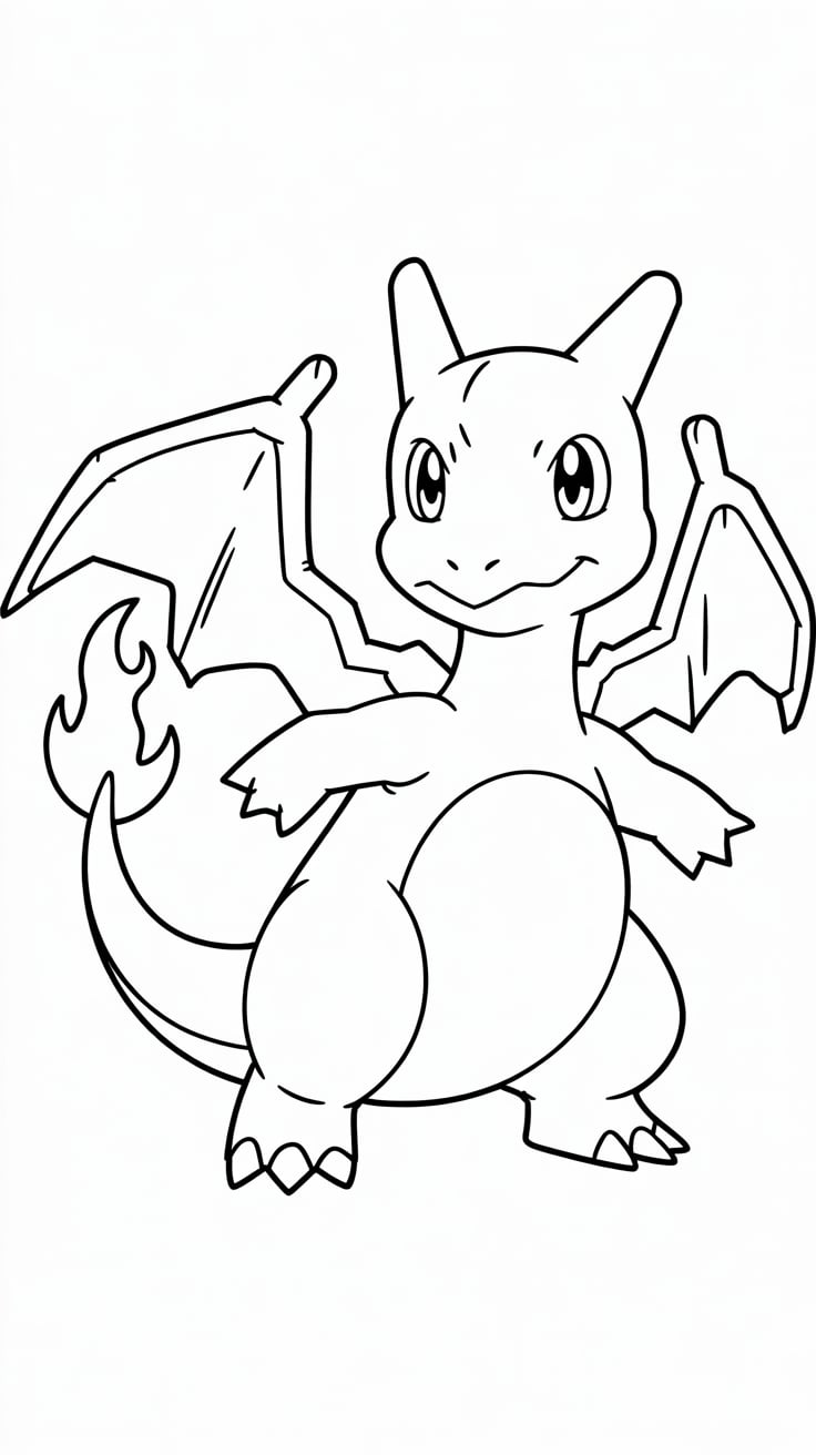 pokemon kleurplaten charizard
