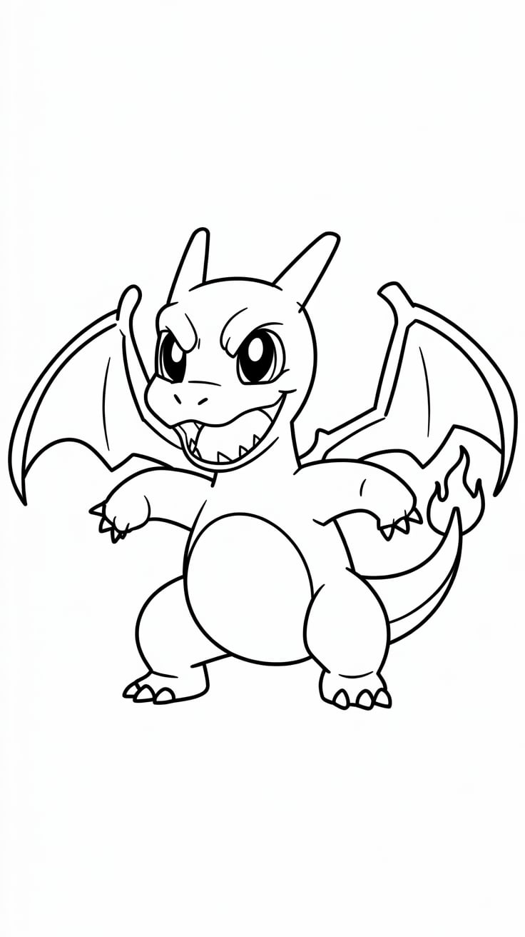 pokemon kleurplaat charizard x