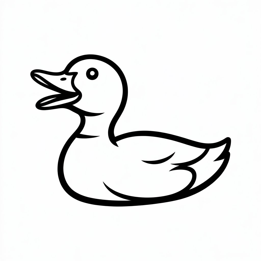 eend tekenen makkelijk